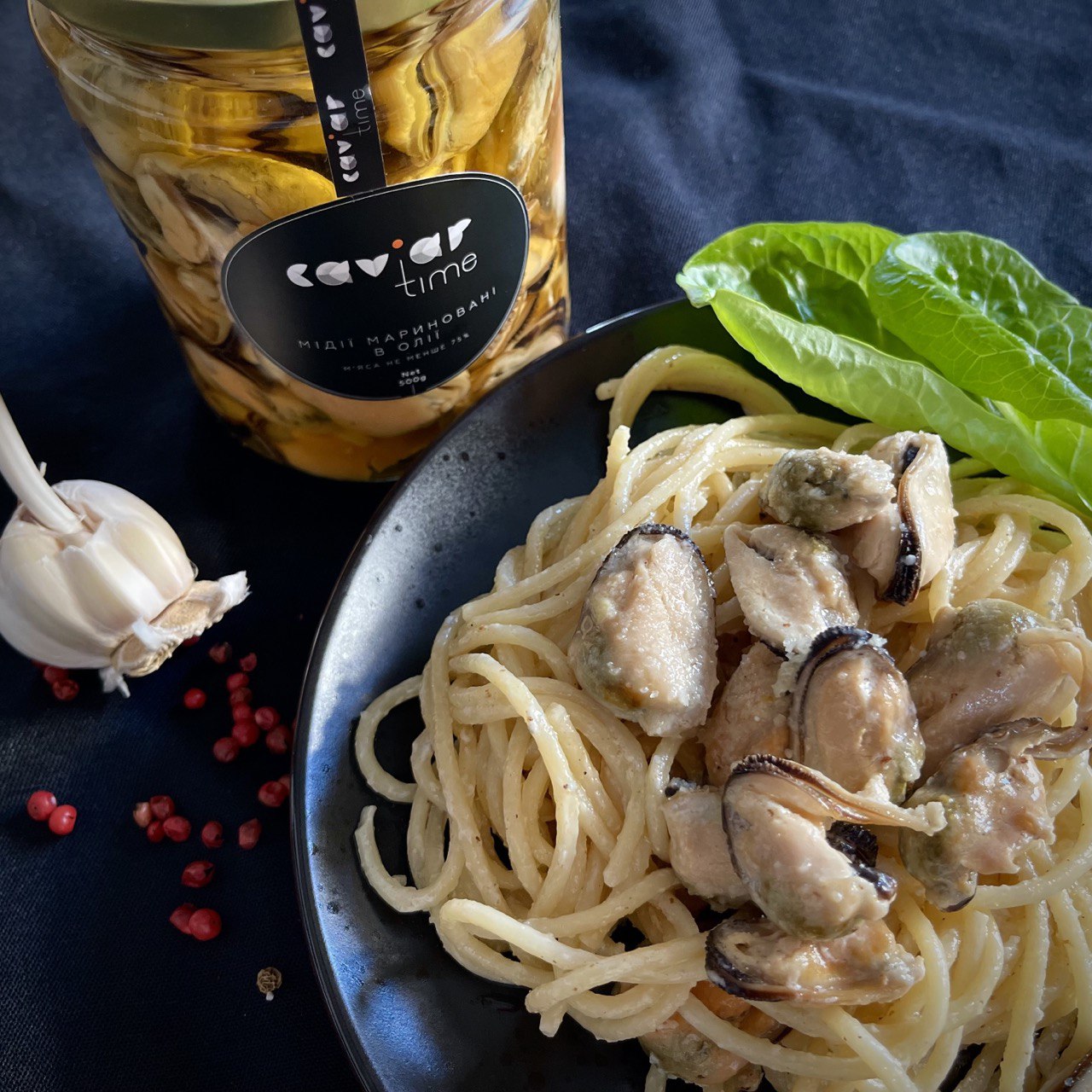 Мідії в олії (350 грам)